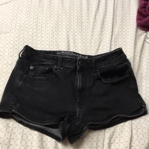 Black American Eagle Outfitters Hi-Rise Shortie
